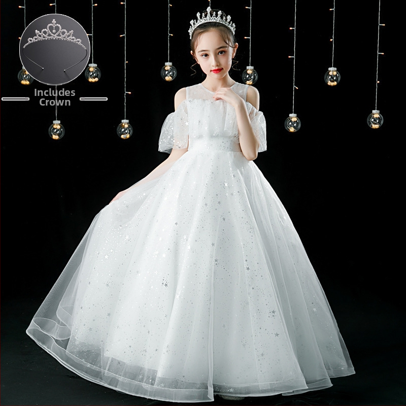 Παιδικό φόρεμα υποδοχής για κορίτσια, φόρεμα χορωδίας μαθητών δημοτικού σχολείου, φόρεμα ποίησης, απαγγελία πιάνου, 1 Ιουνίου