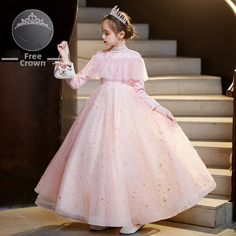 Παιδικό φόρεμα υποδοχής για κορίτσια, φόρεμα χορωδίας μαθητών δημοτικού σχολείου, φόρεμα ποίησης, απαγγελία πιάνου, 1 Ιουνίου