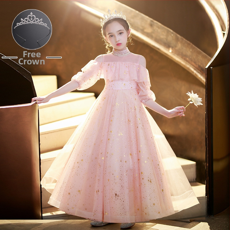 Παιδικό φόρεμα υποδοχής για κορίτσια, φόρεμα χορωδίας μαθητών δημοτικού σχολείου, φόρεμα ποίησης, απαγγελία πιάνου, 1 Ιουνίου