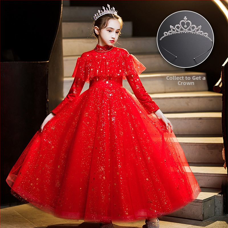 Παιδικό φόρεμα υποδοχής για κορίτσια, φόρεμα χορωδίας μαθητών δημοτικού σχολείου, φόρεμα ποίησης, απαγγελία πιάνου, 1 Ιουνίου