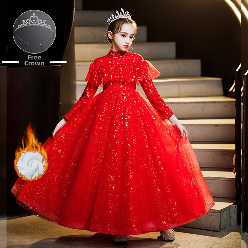 Παιδικό φόρεμα υποδοχής για κορίτσια, φόρεμα χορωδίας μαθητών δημοτικού σχολείου, φόρεμα ποίησης, απαγγελία πιάνου, 1 Ιουνίου