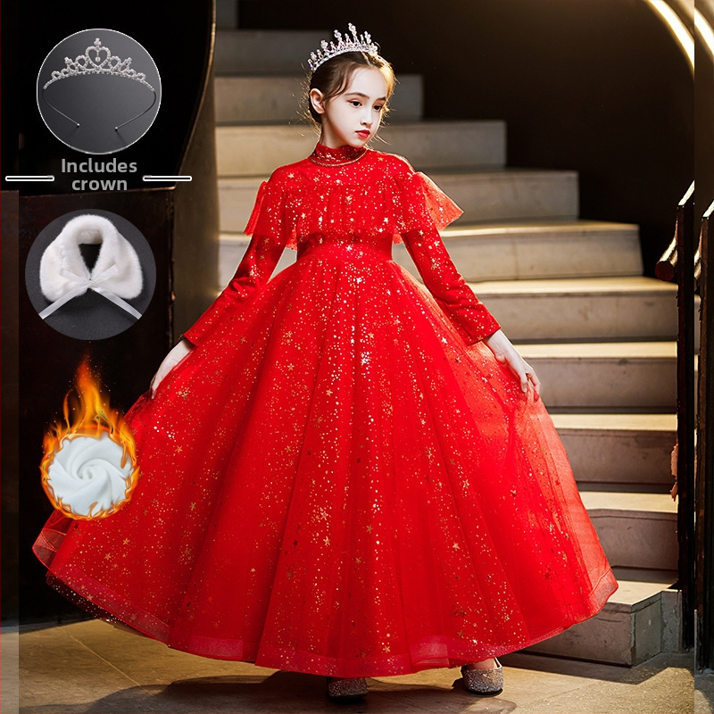 Παιδικό φόρεμα υποδοχής για κορίτσια, φόρεμα χορωδίας μαθητών δημοτικού σχολείου, φόρεμα ποίησης, απαγγελία πιάνου, 1 Ιουνίου