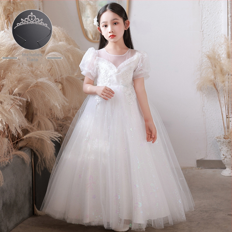 Παιδικό φόρεμα υποδοχής για κορίτσια, φόρεμα χορωδίας μαθητών δημοτικού σχολείου, φόρεμα ποίησης, απαγγελία πιάνου, 1 Ιουνίου