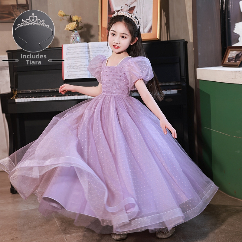 Παιδικό φόρεμα υποδοχής για κορίτσια, φόρεμα χορωδίας μαθητών δημοτικού σχολείου, φόρεμα ποίησης, απαγγελία πιάνου, 1 Ιουνίου