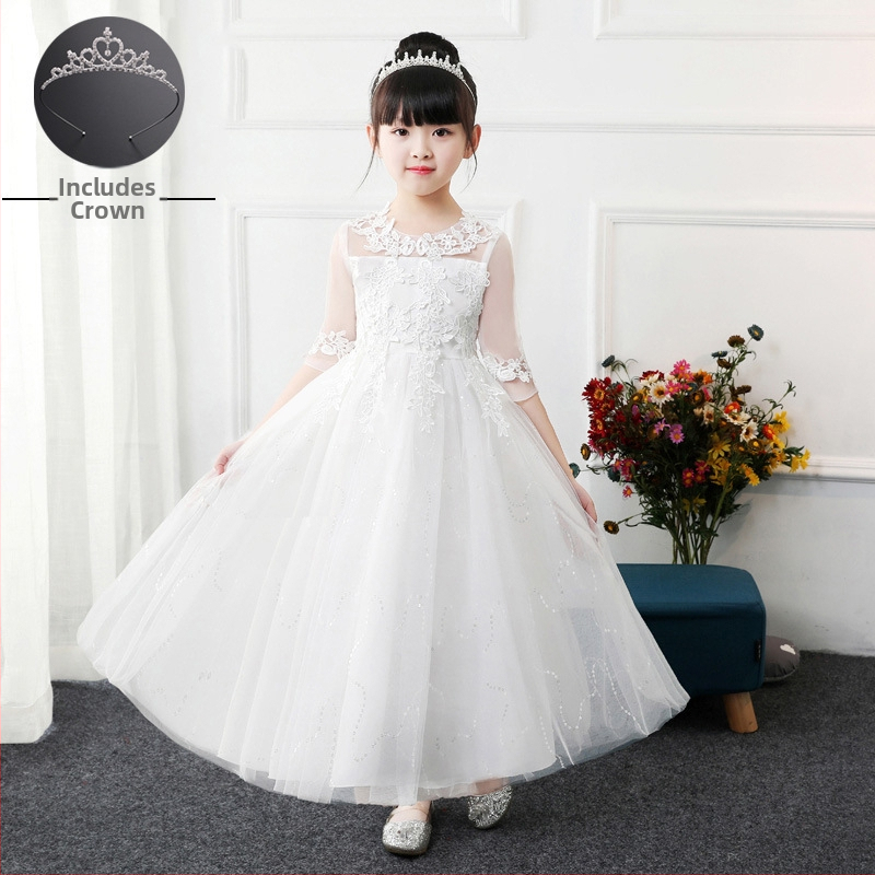 Παιδικό φόρεμα υποδοχής για κορίτσια, φόρεμα χορωδίας μαθητών δημοτικού σχολείου, φόρεμα ποίησης, απαγγελία πιάνου, 1 Ιουνίου