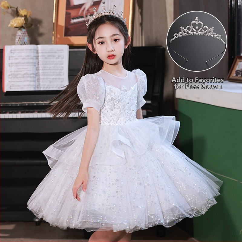 Παιδικό φόρεμα υποδοχής για κορίτσια, φόρεμα χορωδίας μαθητών δημοτικού σχολείου, φόρεμα ποίησης, απαγγελία πιάνου, 1 Ιουνίου