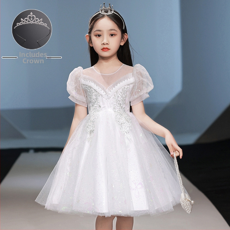 Παιδικό φόρεμα υποδοχής για κορίτσια, φόρεμα χορωδίας μαθητών δημοτικού σχολείου, φόρεμα ποίησης, απαγγελία πιάνου, 1 Ιουνίου