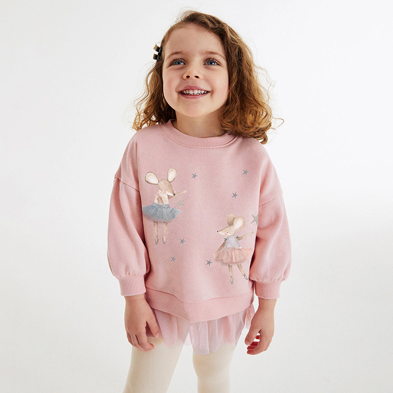 Dječja jesenska haljina za djevojčice, majica od čistog pamuka, suknja, tajice, vanjska odjeća, proljetno odijelo od 2 komada u zapadnjačkom stilu, crtani film, za 5 godina