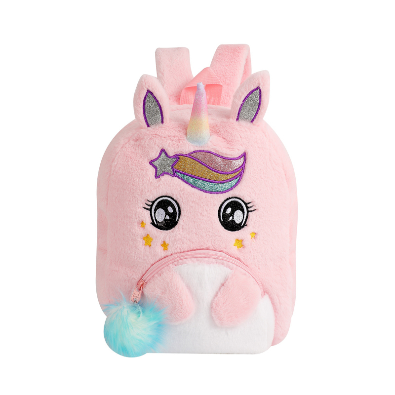 Uus koomiksist ükssarviku koolikott lastele armas suure mahutavusega seljakott lasteaiaõpilastele mõeldud plush-seljakott