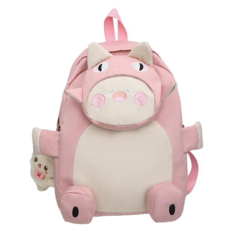 Uus Lõuna-Korea kott armas pehme armas hai kass nukk koomiksikott seljakott lapsemeelne tüdrukute õpilase seljakott