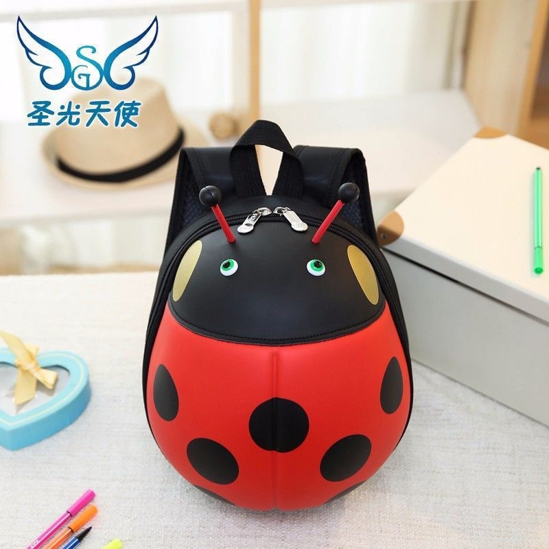 Augstas vērtības bērnu mugursoma pret pazaudētiem zēniem un meitenēm, zīdaiņiem, 1-3 gadus veciem, jaukiem, netīrumiem izturīgiem mārītes matiem