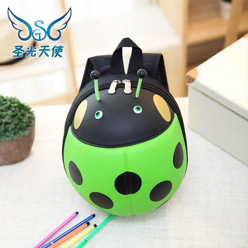 Augstas vērtības bērnu mugursoma pret pazaudētiem zēniem un meitenēm, zīdaiņiem, 1-3 gadus veciem, jaukiem, netīrumiem izturīgiem mārītes matiem