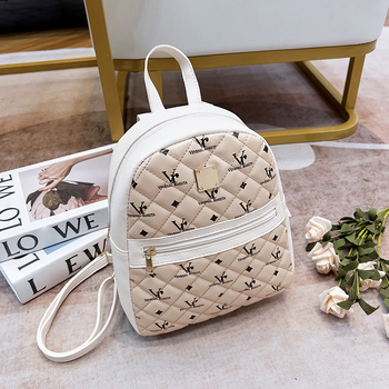 Lielas ietilpības vecu ziedu mugursoma 2024 jaunas somas Ārējās tirdzniecības sieviešu soma vairumtirdzniecības apdrukāta mugursoma korejiešu studentu skolas soma