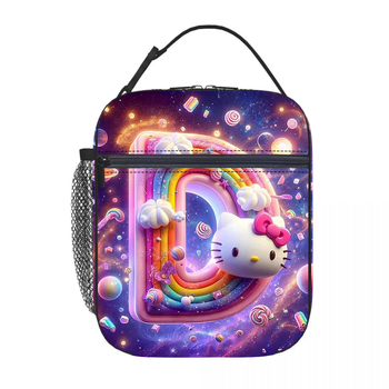Karštas išpardavimas tarpvalstybiniu mastu, „Hello Kitty“ pietų maišelis su izoliacija, ledo maišelis, pikniko izoliacija, pietų dėžutė, biuro darbuotojams su ryžių maišeliu