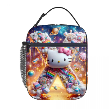 Karštas išpardavimas tarpvalstybiniu mastu, „Hello Kitty“ pietų maišelis su izoliacija, ledo maišelis, pikniko izoliacija, pietų dėžutė, biuro darbuotojams su ryžių maišeliu