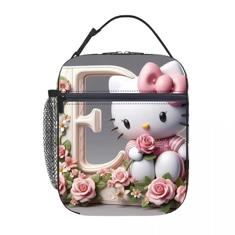 Karštas išpardavimas tarpvalstybiniu mastu, „Hello Kitty“ pietų maišelis su izoliacija, ledo maišelis, pikniko izoliacija, pietų dėžutė, biuro darbuotojams su ryžių maišeliu