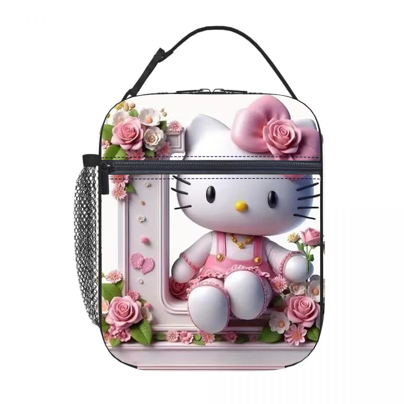 Karštas išpardavimas tarpvalstybiniu mastu, „Hello Kitty“ pietų maišelis su izoliacija, ledo maišelis, pikniko izoliacija, pietų dėžutė, biuro darbuotojams su ryžių maišeliu