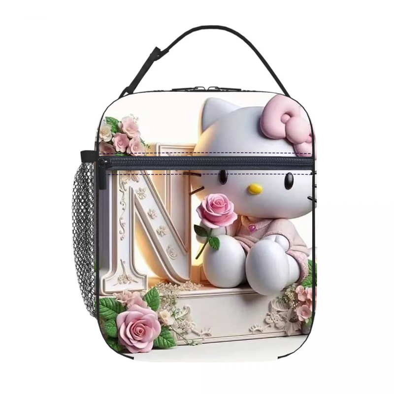 Karštas išpardavimas tarpvalstybiniu mastu, „Hello Kitty“ pietų maišelis su izoliacija, ledo maišelis, pikniko izoliacija, pietų dėžutė, biuro darbuotojams su ryžių maišeliu