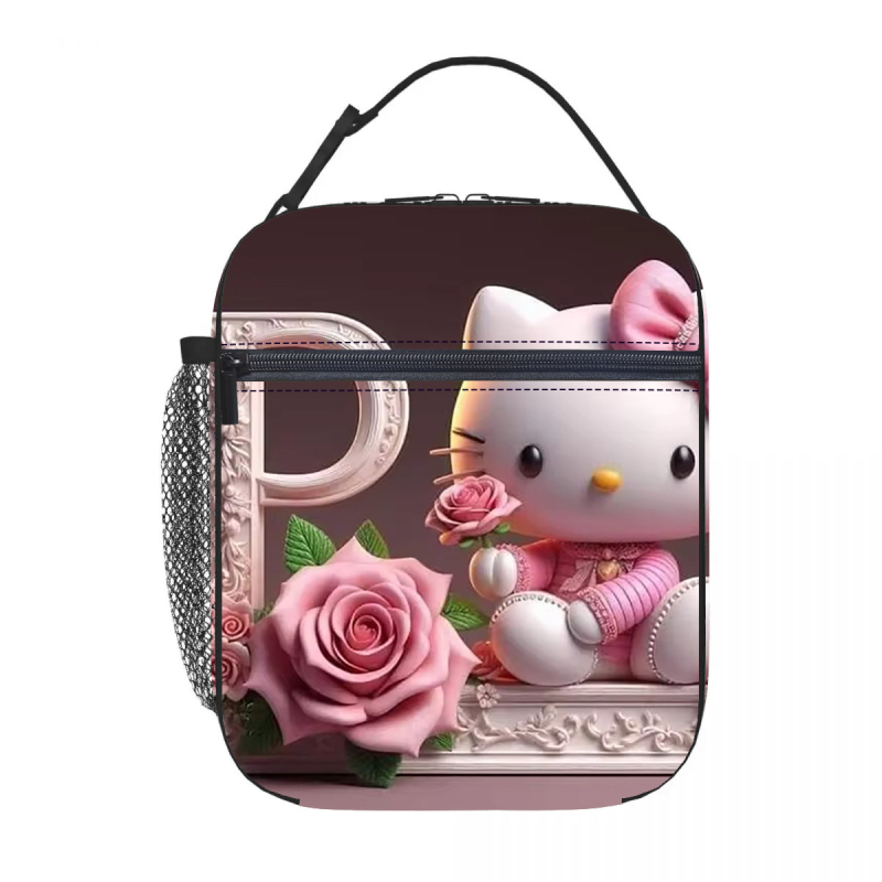 Karštas išpardavimas tarpvalstybiniu mastu, „Hello Kitty“ pietų maišelis su izoliacija, ledo maišelis, pikniko izoliacija, pietų dėžutė, biuro darbuotojams su ryžių maišeliu