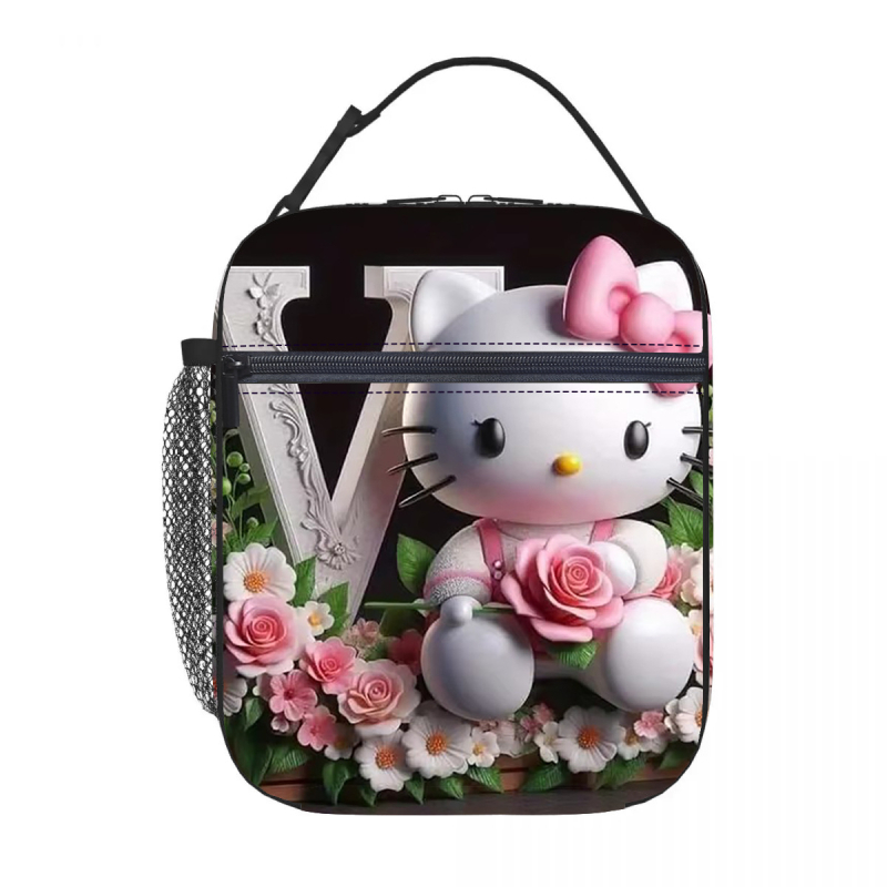 Karštas išpardavimas tarpvalstybiniu mastu, „Hello Kitty“ pietų maišelis su izoliacija, ledo maišelis, pikniko izoliacija, pietų dėžutė, biuro darbuotojams su ryžių maišeliu