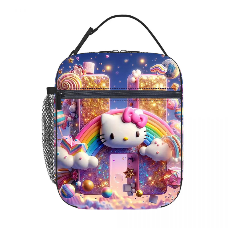 Karštas išpardavimas tarpvalstybiniu mastu, „Hello Kitty“ pietų maišelis su izoliacija, ledo maišelis, pikniko izoliacija, pietų dėžutė, biuro darbuotojams su ryžių maišeliu