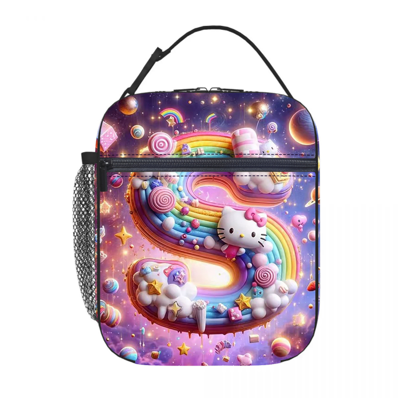 Karštas išpardavimas tarpvalstybiniu mastu, „Hello Kitty“ pietų maišelis su izoliacija, ledo maišelis, pikniko izoliacija, pietų dėžutė, biuro darbuotojams su ryžių maišeliu