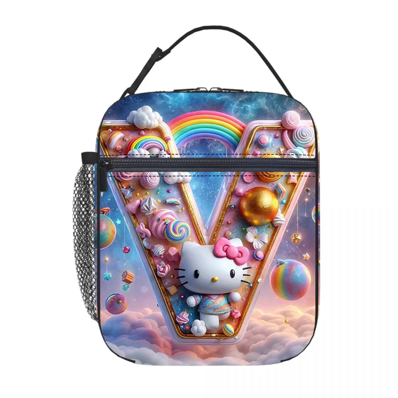 Karštas išpardavimas tarpvalstybiniu mastu, „Hello Kitty“ pietų maišelis su izoliacija, ledo maišelis, pikniko izoliacija, pietų dėžutė, biuro darbuotojams su ryžių maišeliu