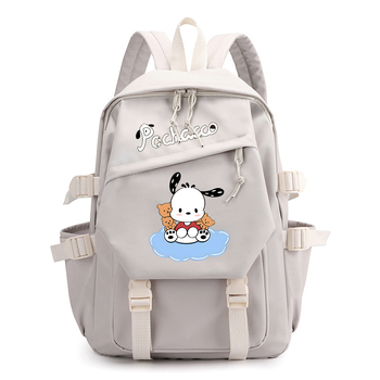 Parchal Dog Pochacco trükitud seljakott, mis kaitseb ja vähendab koormust, õpilase koolikott, ühevärviline koomiksilõuendikott