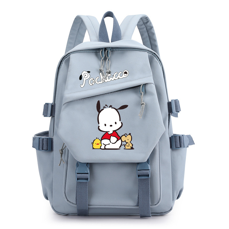 Parchal Dog Pochacco trükitud seljakott, mis kaitseb ja vähendab koormust, õpilase koolikott, ühevärviline koomiksilõuendikott