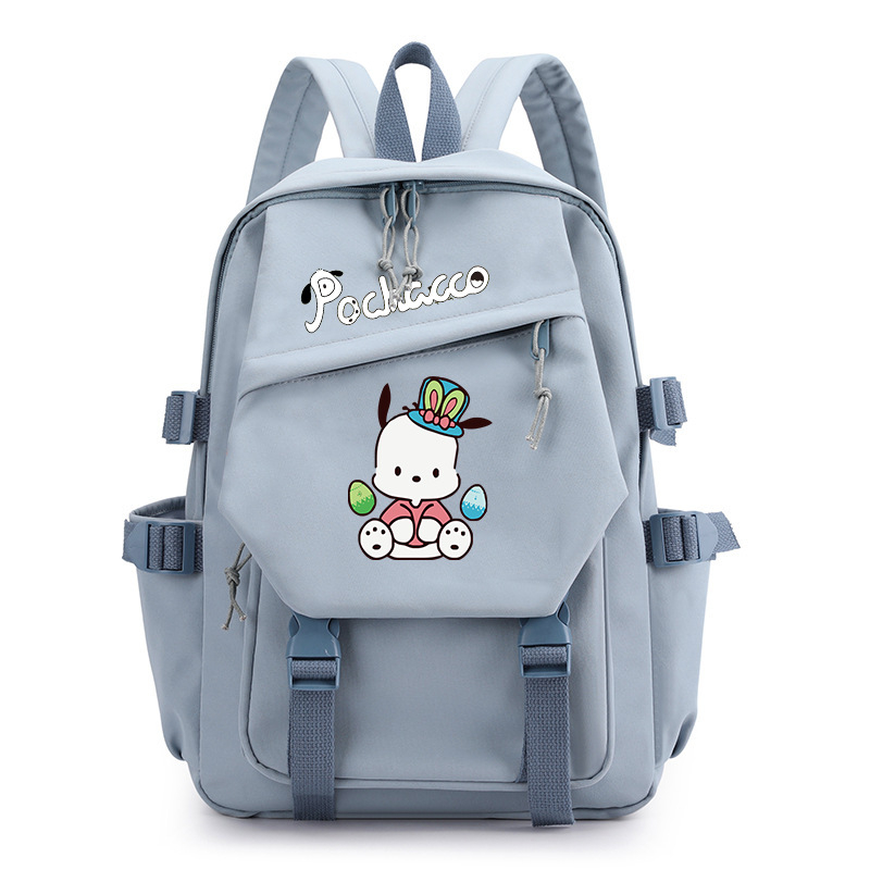 Parchal Dog Pochacco trükitud seljakott, mis kaitseb ja vähendab koormust, õpilase koolikott, ühevärviline koomiksilõuendikott