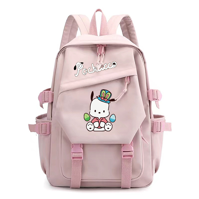 Parchal Dog Pochacco trükitud seljakott, mis kaitseb ja vähendab koormust, õpilase koolikott, ühevärviline koomiksilõuendikott