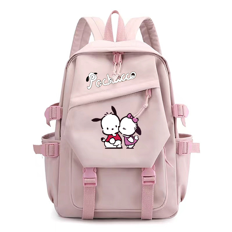 Parchal Dog Pochacco trükitud seljakott, mis kaitseb ja vähendab koormust, õpilase koolikott, ühevärviline koomiksilõuendikott