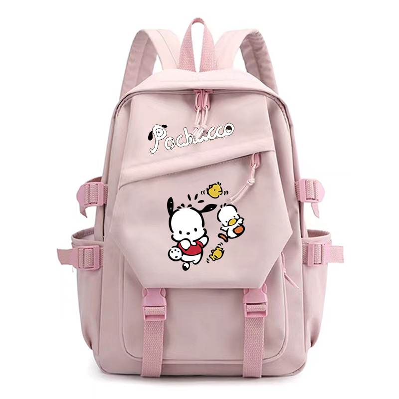 Parchal Dog Pochacco trükitud seljakott, mis kaitseb ja vähendab koormust, õpilase koolikott, ühevärviline koomiksilõuendikott