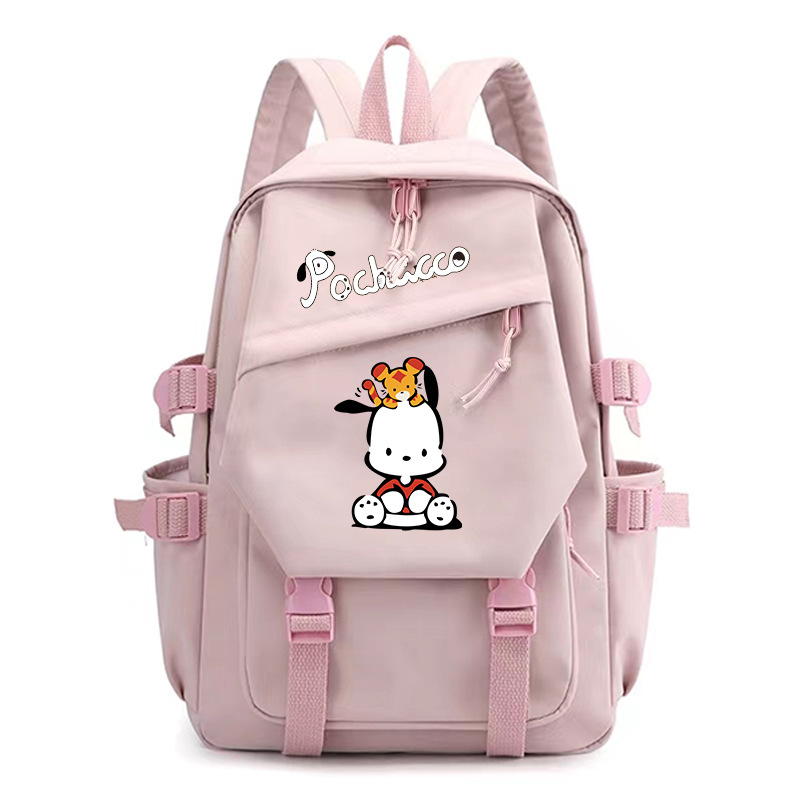 Parchal Dog Pochacco trükitud seljakott, mis kaitseb ja vähendab koormust, õpilase koolikott, ühevärviline koomiksilõuendikott