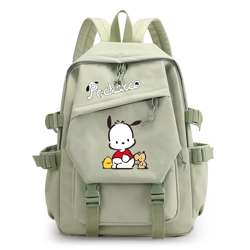 Parchal Dog Pochacco trükitud seljakott, mis kaitseb ja vähendab koormust, õpilase koolikott, ühevärviline koomiksilõuendikott