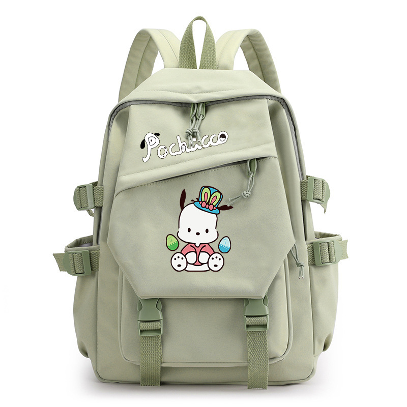 Parchal Dog Pochacco trükitud seljakott, mis kaitseb ja vähendab koormust, õpilase koolikott, ühevärviline koomiksilõuendikott