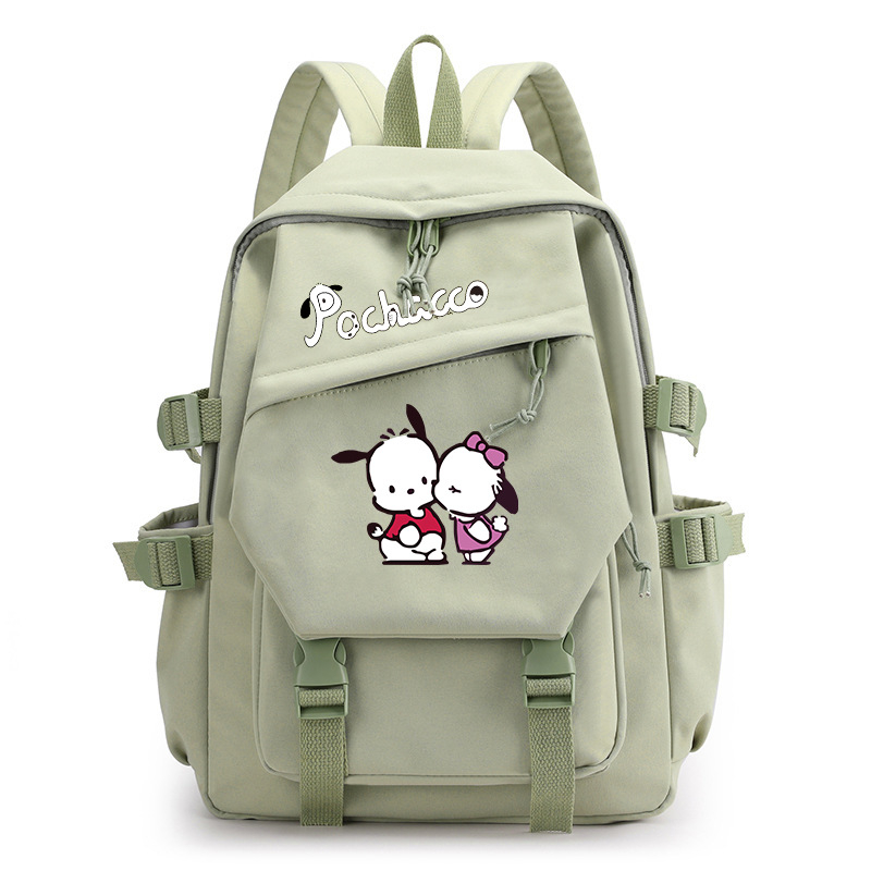 Parchal Dog Pochacco trükitud seljakott, mis kaitseb ja vähendab koormust, õpilase koolikott, ühevärviline koomiksilõuendikott