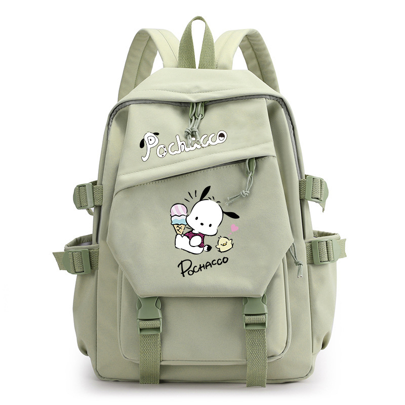 Parchal Dog Pochacco trükitud seljakott, mis kaitseb ja vähendab koormust, õpilase koolikott, ühevärviline koomiksilõuendikott