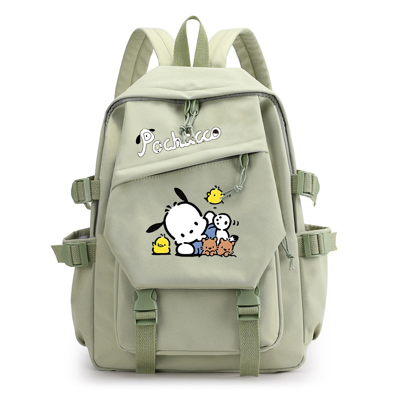 Parchal Dog Pochacco trükitud seljakott, mis kaitseb ja vähendab koormust, õpilase koolikott, ühevärviline koomiksilõuendikott