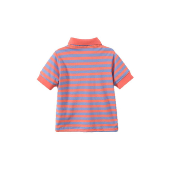 Нова лятна раирана тениска с къс ръкав за момчета и момичета, детска мода, стилен ревер, ученическо облекло, класни дрехи на едро