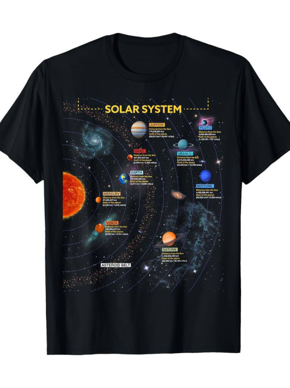 2025 Planet Series Printing 3D digitalni tisak Majica kratkih rukava Prekogranična vanjska trgovina Ljetna dječja majica s okruglim izrezom