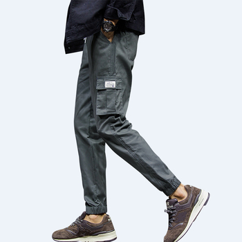 Prekogranične jesenske nove mladenačke plus size muške tanke slim-fit ležerne pamučne hlače s 9 točaka uskog kopčanja tvornica