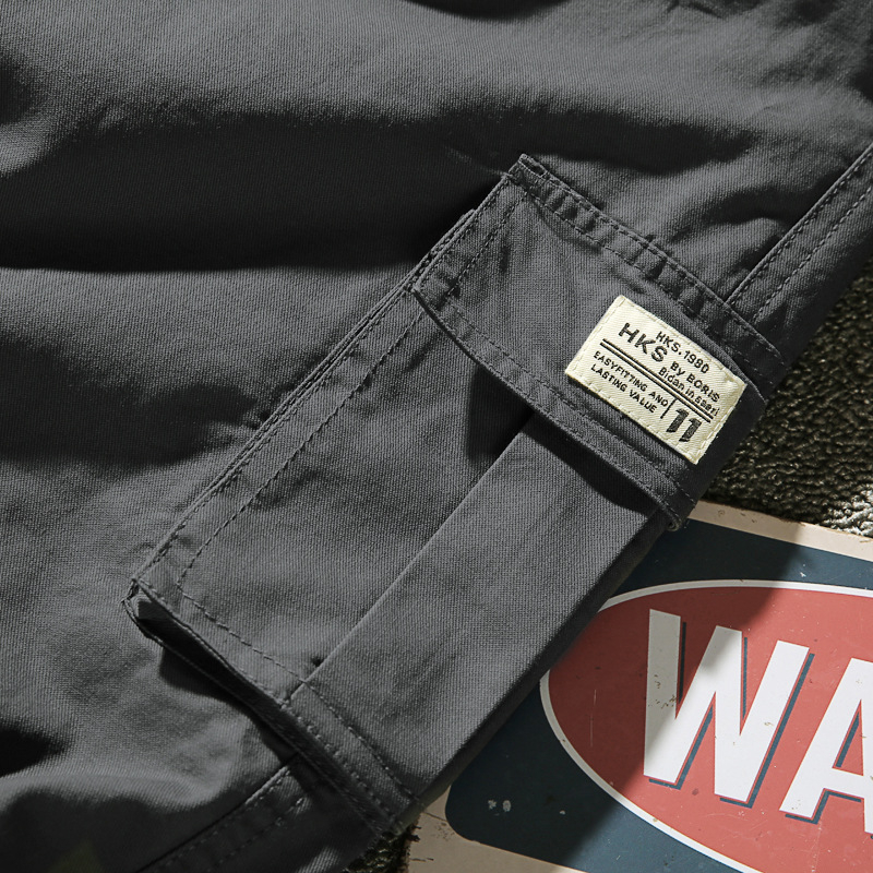 Prekogranične jesenske nove mladenačke plus size muške tanke slim-fit ležerne pamučne hlače s 9 točaka uskog kopčanja tvornica