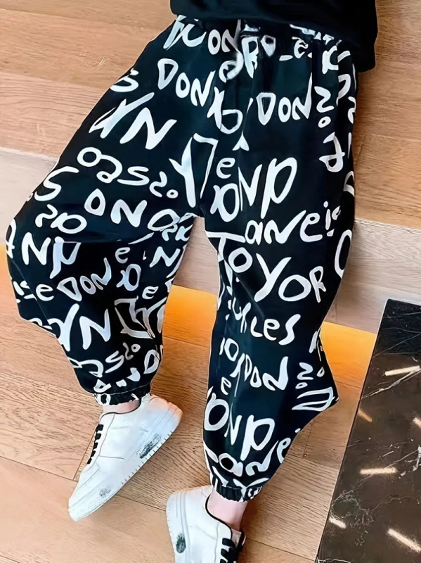 2024 Корейски стил за момчета, висококачествени нови спортни панталони, тънки есенни дишащи ежедневни връхни панталони