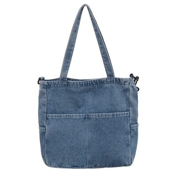 2024 Nova stilska traper ležerna torba za putovanje na posao, platnena torba velikog kapaciteta, nova stilska moderna višenamjenska traper torba