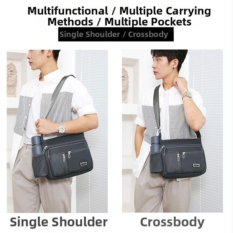 Pánska taška cez rameno, crossbody, bežecký stánok, taška na voľný čas, cestovná taška, vonkajší prenosný batoh