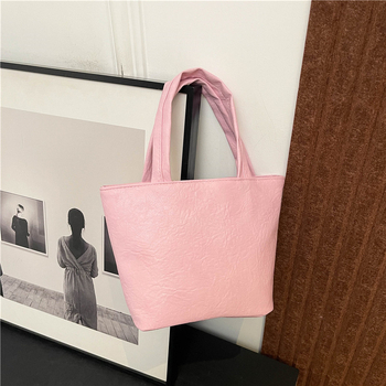 Geantă de umăr tip sac de mână pentru femei, geantă de iarnă 2024, geantă de mână portabilă, geantă de mână din piele moale, geantă de lucru pentru umăr, geantă de mână pentru femei