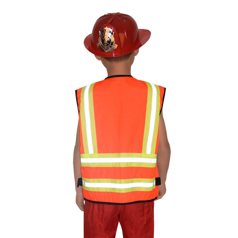 Жилетка за санитарни почистващи препарати, детски дрехи за ролеви игри, облекло за пожарникари, дрехи за изпълнение на пътни командири