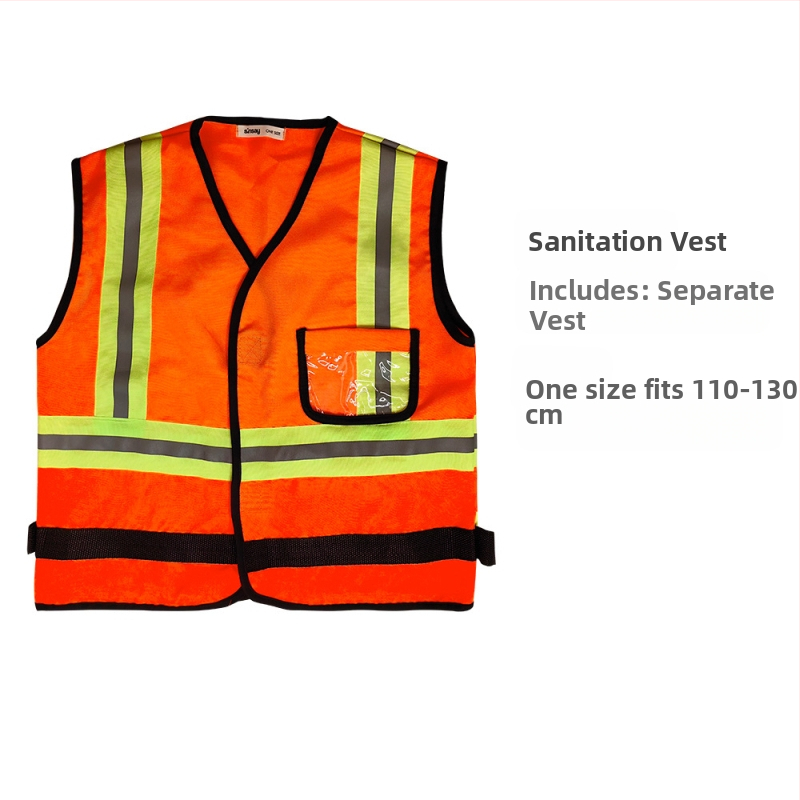 Жилетка за санитарни почистващи препарати, детски дрехи за ролеви игри, облекло за пожарникари, дрехи за изпълнение на пътни командири