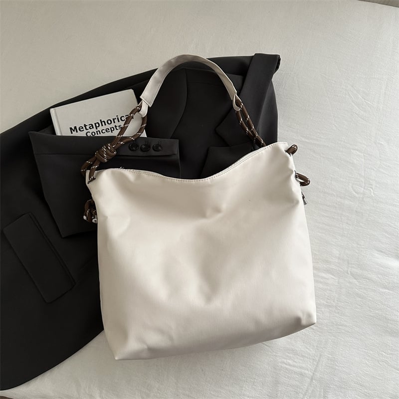 Υψηλής ποιότητας, μαλακή δερμάτινη τσάντα ώμου μεγάλης χωρητικότητας, χειμερινή συλλογή 2024, η δημοφιλής τσάντα tote για μετακινήσεις φέτος.